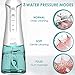 High-Power Water Flosser: 4 Modes, Gentle on Gums, Removes Plaque & Food Particles, Waterproof Cordless Oral Irrigator Rechargeable 6 Replacement Tips Included
