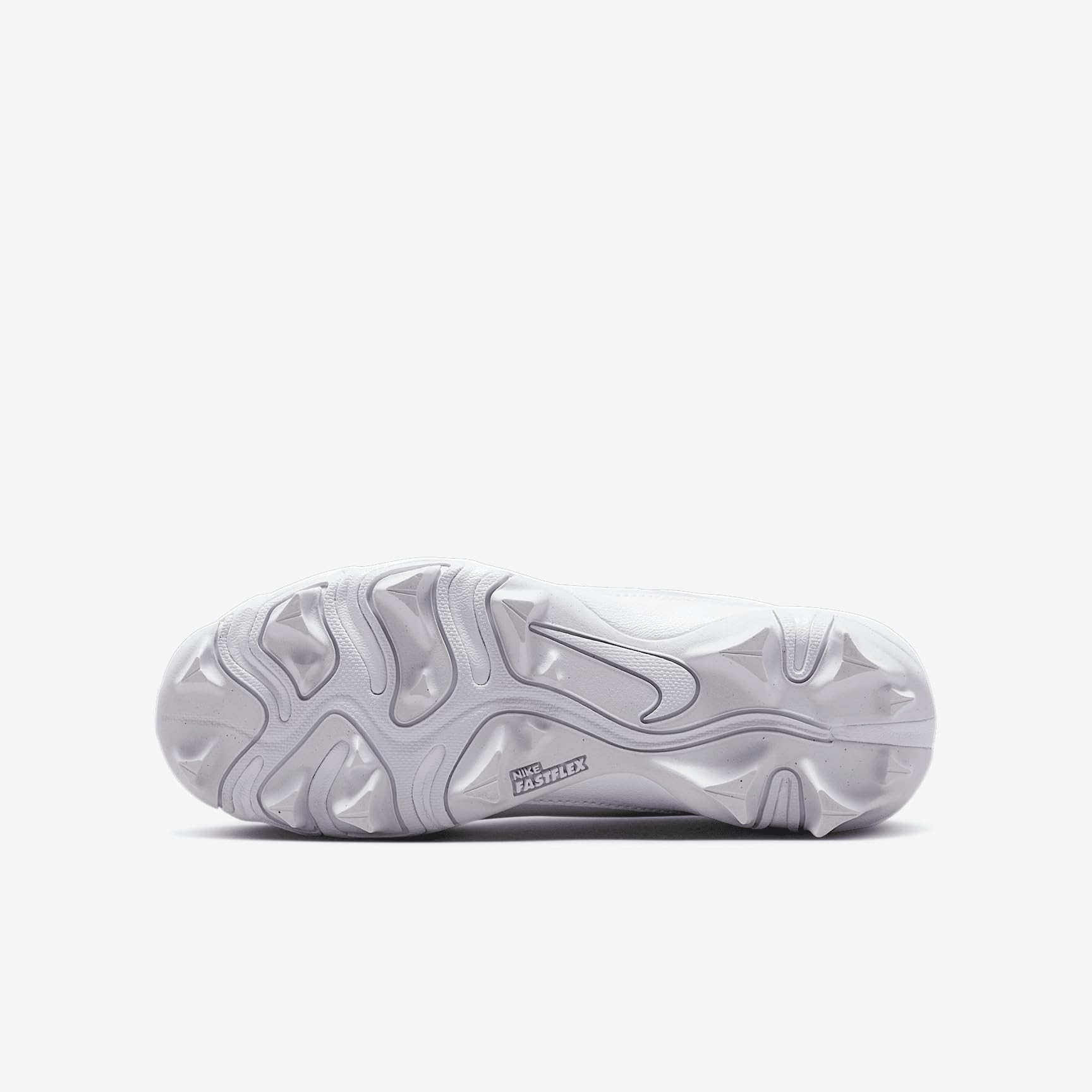 Nike Alpha Menace 4 Shark Big Kids' Football Cleats (FQ4012-101, White/Metallic Silver) Size