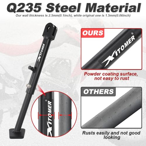 Xitomer Iron 0-4 inch Adjustable Kickstand Side Stand Fit for CRF300L / Rally 202-2025, CRF300LS 2023-2025 Motorcycle Adjustable Side stand by xitomer - Image 5