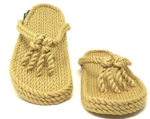 Nomadic State of Mind Moksha Sandal - Handmade Rope Shoes â€“ Machine Washable â€“ Comfortable & Lightweight â€“ Vegan Friendly â€“ For Women & Men (numeric_6)