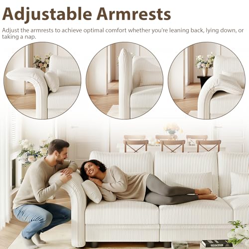 Luxury Sectional Sofa with Recliners