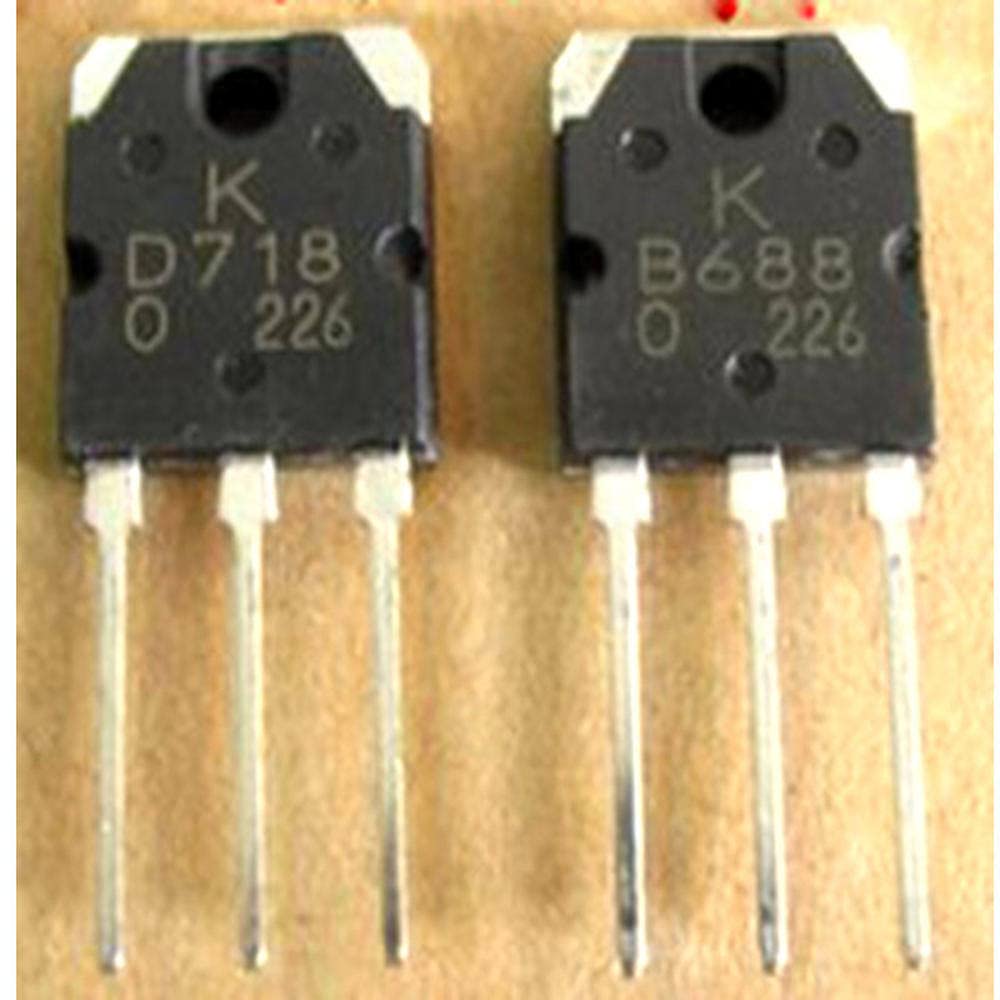 20 Pcs 10pair 2SD718 2SB688 Transistor (10 x D718 + 10 x B688)