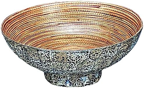 Organize It All Egg Shell Bamboo Round Bowl, Large