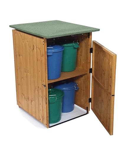 Porta Secchi Differenziata in Legno L74 x P86 x 116H