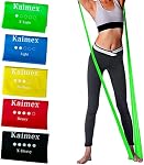 Bandes de résistance Bandes d'entraînement Bandes élastiques Bandes stretch Bandes physico-thérapie Bandes à tension Fitness for Women Working Out Yoga paquet de 5