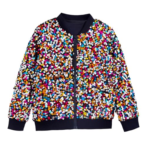 Veste de danse à paillettes pour fêtes et spectacles enfants