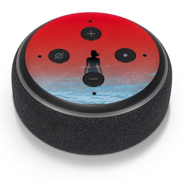 Skinit Decal Audio Skin Compatible with Amazon Echo Dot 3 - Officially Licensed Marvel Black Widow No More Secrets Design