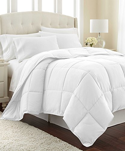 LUX Décor Queen Comforter – 88x88 Ultra-Soft Down Alternative Duvet Insert with Corner Tabs & Box Stitching, Hotel Quality Plush Microfiber Bedding, Oeko-TEX Certified - White