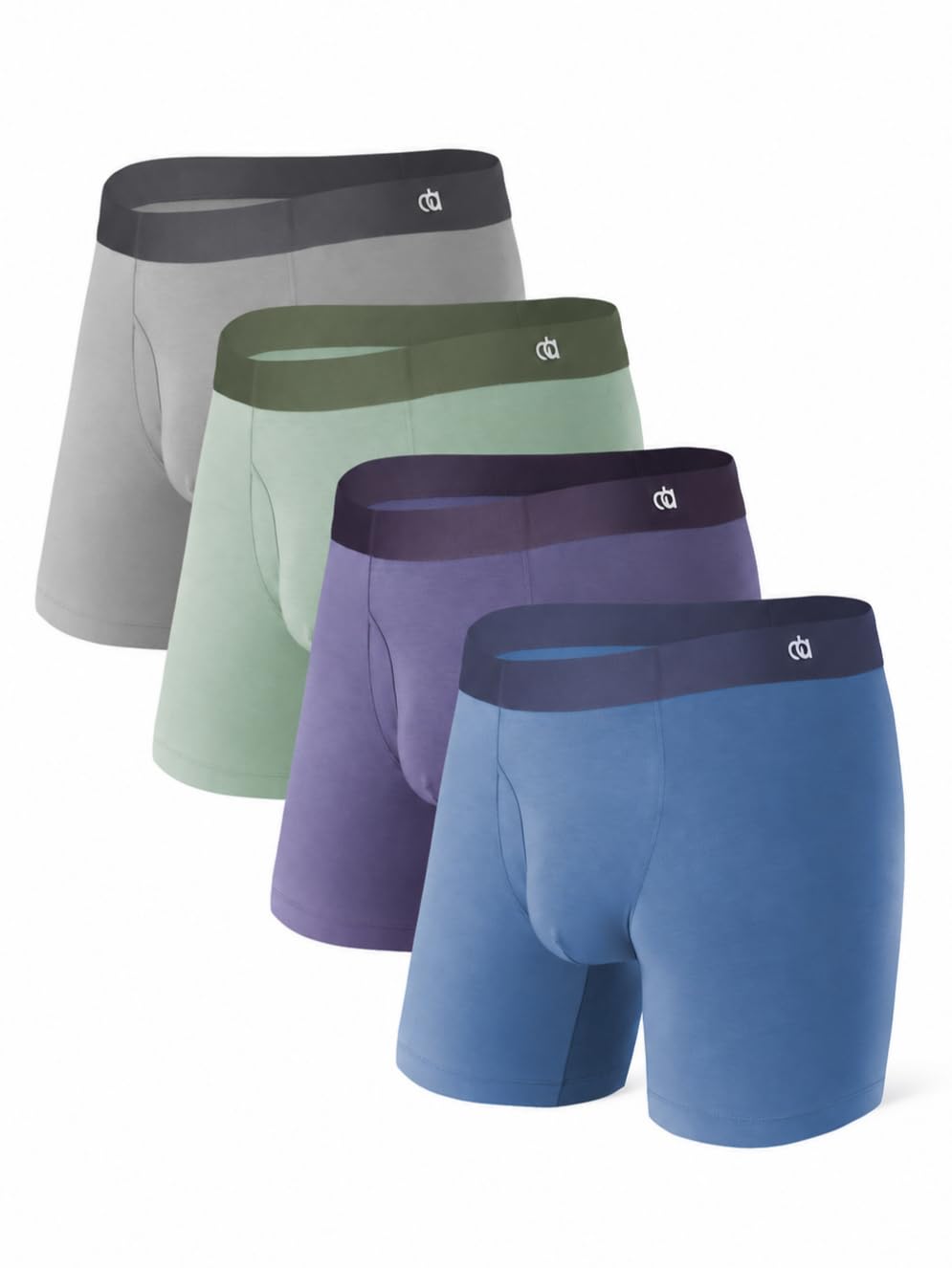 DAVID ARCHY Men's Modal Underwear Boxer Briefs Ultra Soft Stretch Slim Fit