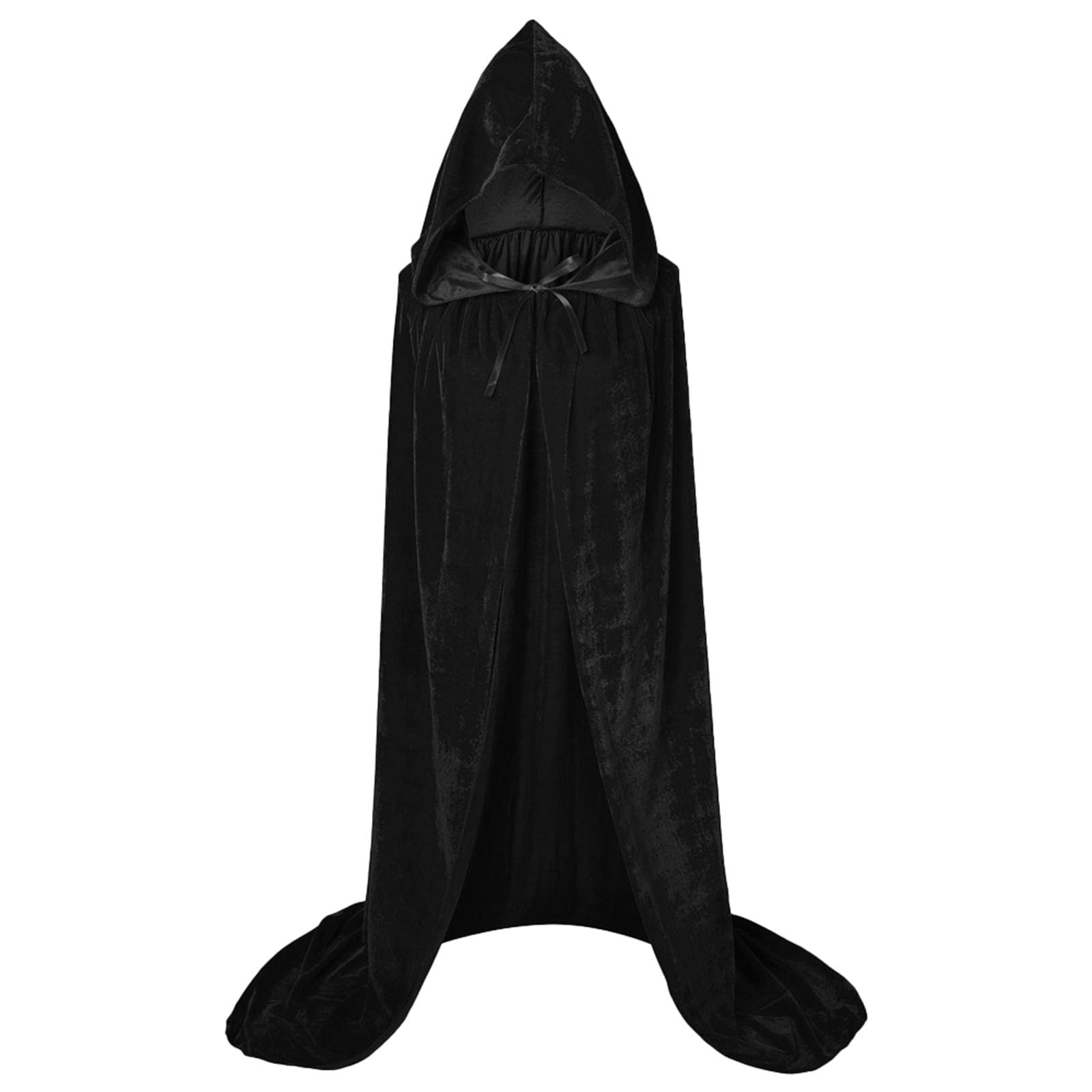 Traitors Dress Up Cloaks Adult,80-180Cm Green Cape For Halloween Parties Dark Green Velvet Hooded Cloak For Cosplay And Masquerade Events, Halloween Vampire Fancy Dress Masquerade โ image 1