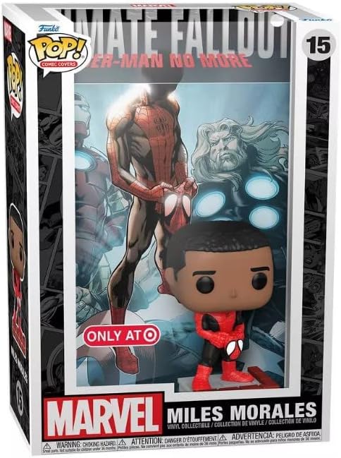 Funko Pop! Cover Art Colección Marvel, figuras de vinilo coleccionables de cómics (Miles Morales)