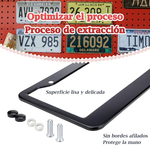 Viaje Y Protección, Automotive Parts and Accessories portaplacas Marca MNNHQ (2)