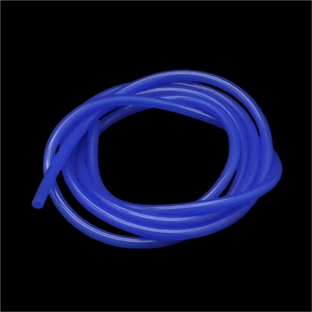 Flexible Rubber Hose 1 Meter Flexible Rubber Hose, Inner Diameter 10mm to 25mm Silicone Tube, OD 12-31mm Soft Drink Pipe Water Connector(Blue,1M*10MM*14MM)