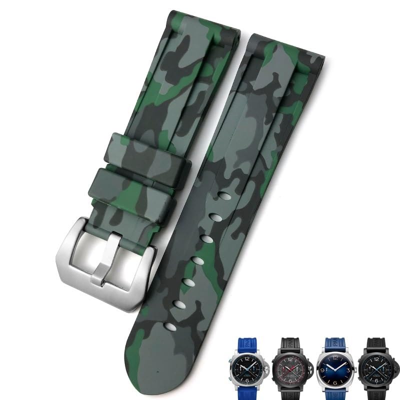 22mm 24mm 26mm Rubber Watch Band，for Panerai Submersible