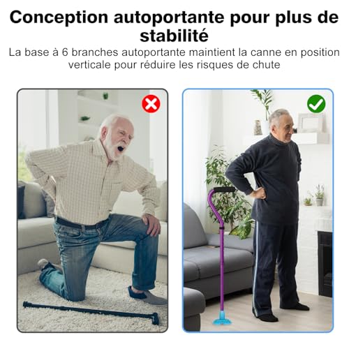 Pointe en caoutchouc haute résistance 19mm pour canne de marche stable - 4
