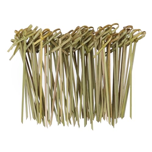 100 Pcs Cocktail Picks 4.7 Inch Bamboo Skewers for Appetizers,