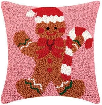 Peking Handicraft - Gingerbread Man W/Candycane 10" - 31RN41C10SQ