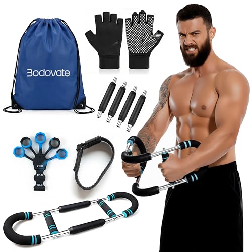 Bodovate Adjustable Chest Trainer for Men - Heavy Duty Spring