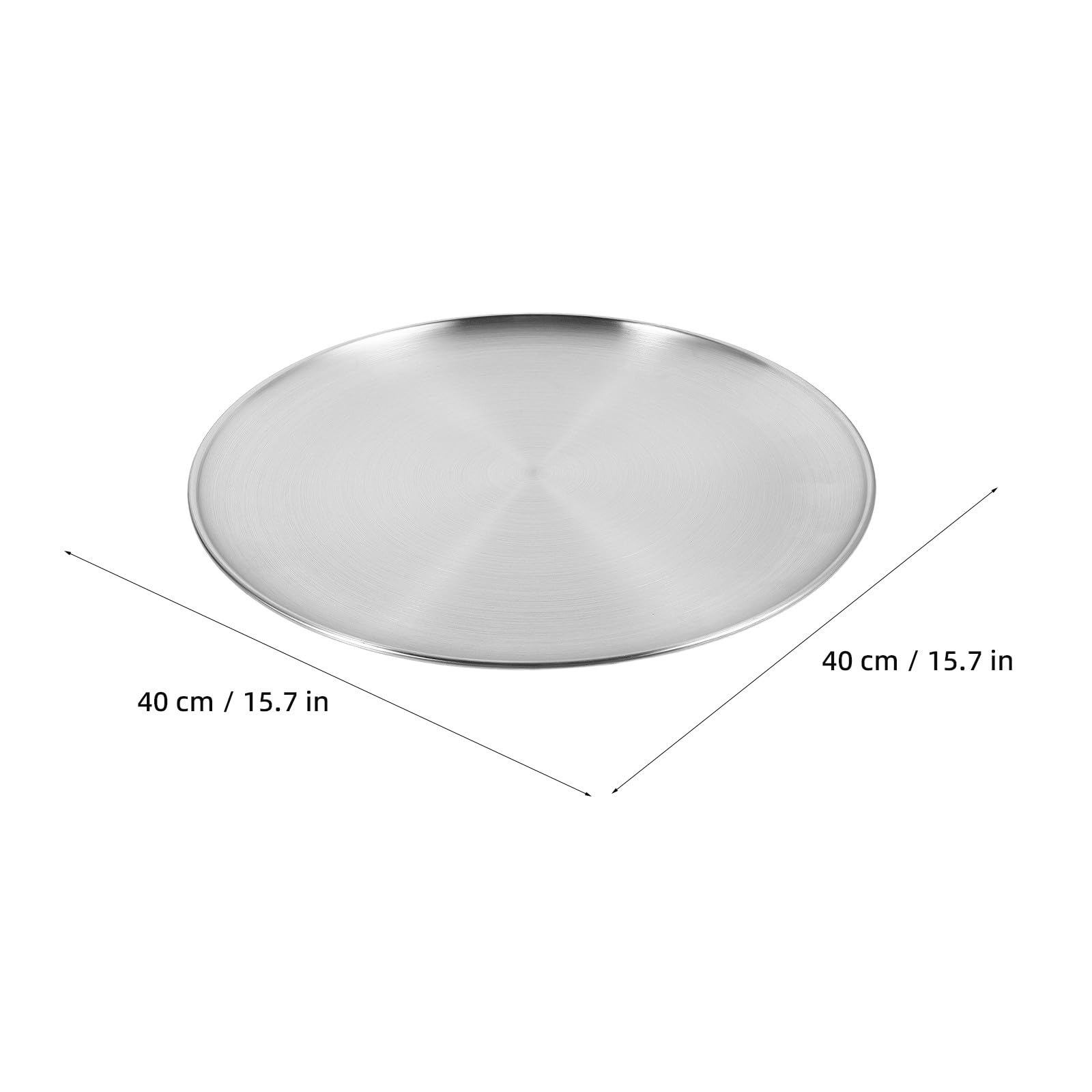 Gatuida 2 bandejas para pizza plateadas de 40 cm, aptas para horno y