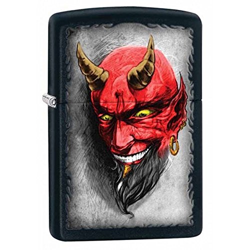 Zippo Devil Black Matte Pocket Lighter