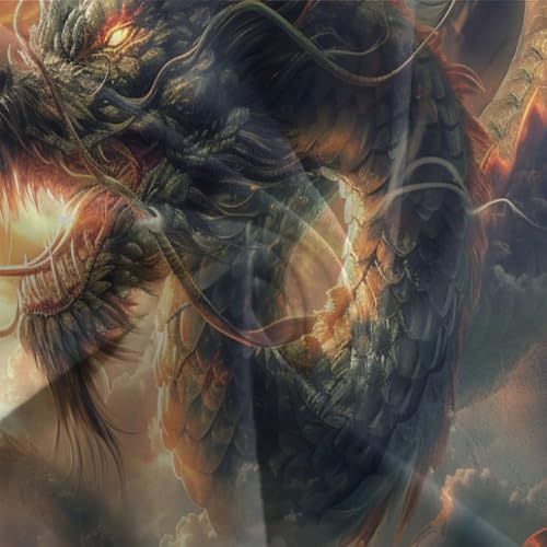 Set de housse de couette 3 pièces Evil Le Dragon 140x200cm single - 7