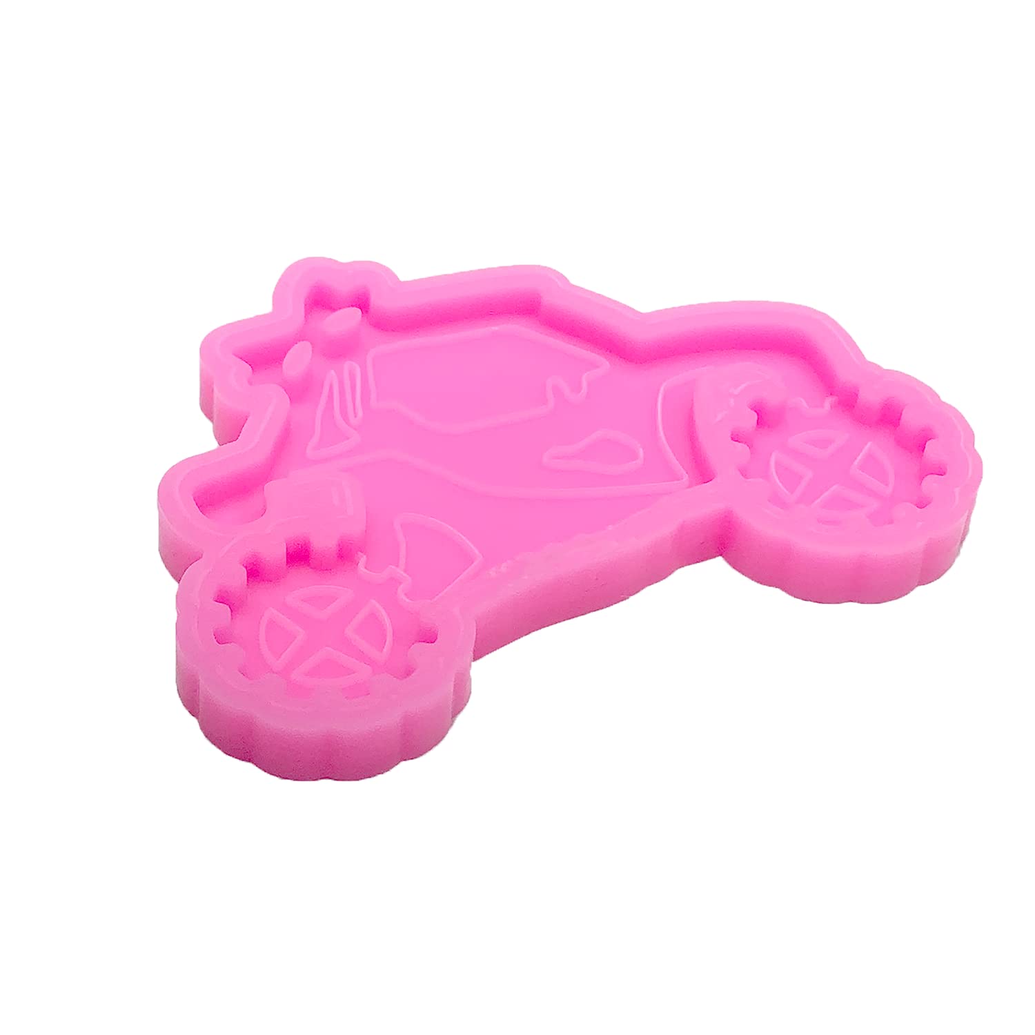 Super Shiny Cartoon Man Keychain Mold - Silicone Resin Mold For DIY Jewelry Making