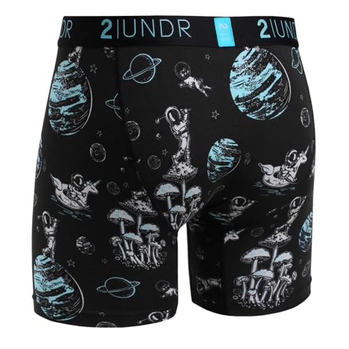 2UNDR Men's Swing Shift Boxer Brief Underwear | Limited Edition (Space Golf Black, Large)3