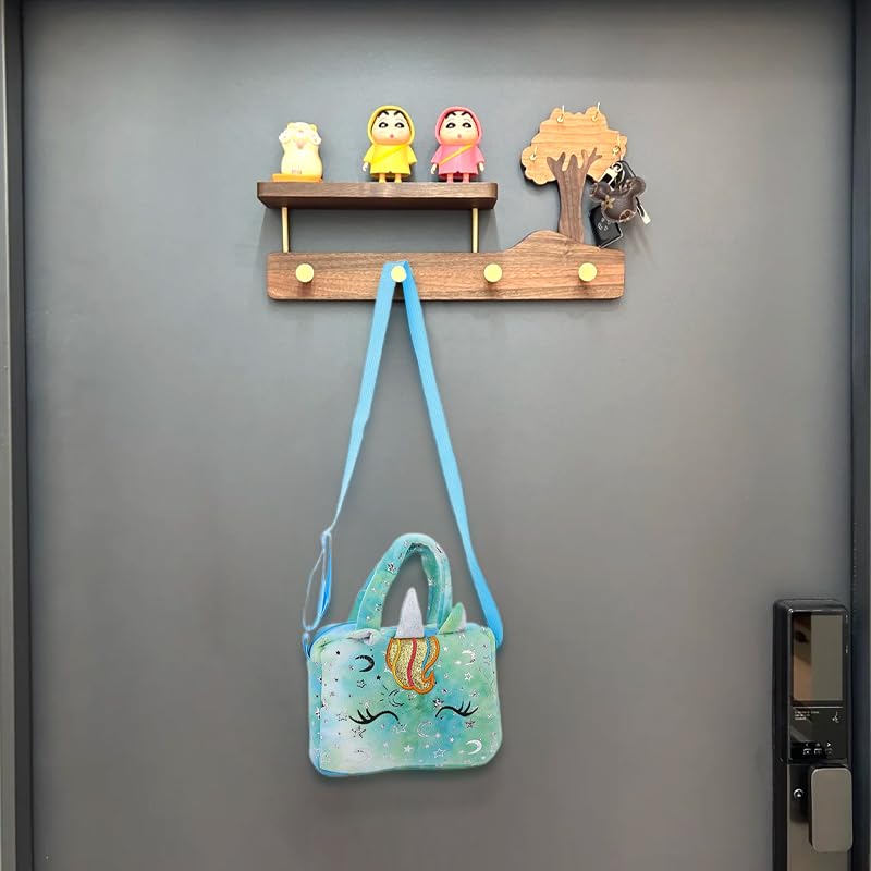 Charming Green Unicorn Corduroy Handbag, Zippered Shoulder Bag with Polyester Lining, Ideal Gift for Women, Novelty Purse2