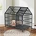 GOWE 52 Inches Heavy Duty Dog Crate with Roof Top