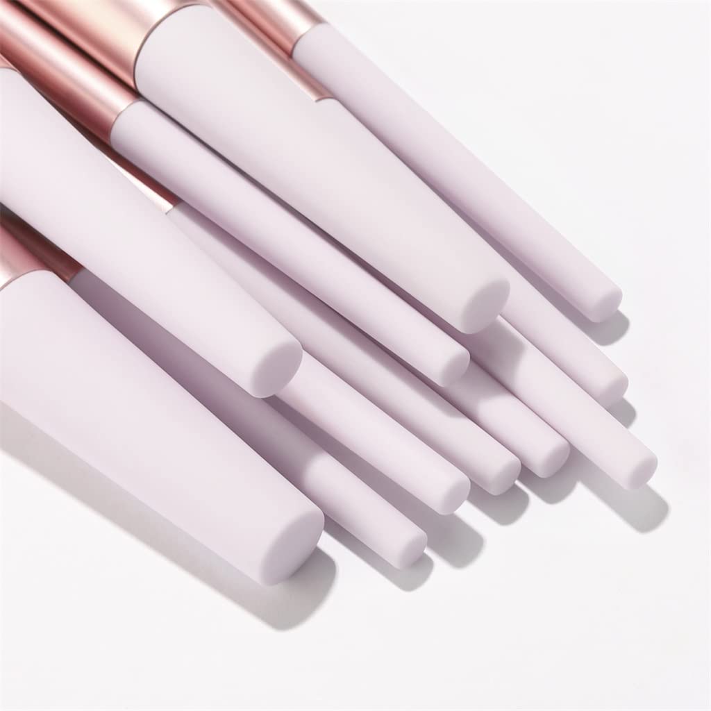 11-teiliges Make-up-Pinsel-Set, Werkzeuge, Kosmetikpinsel-Set für Puder, Kontur, Rouge, Lippen, Lidschatten, Concealer, Foundation(Roze-11pcs)