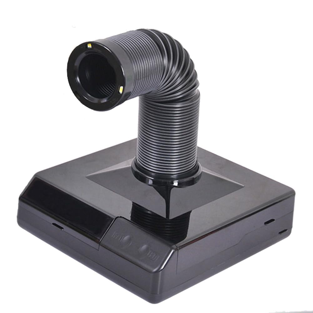 Machine de collecte de poussière d'ongles 60W contre la fumée de bureau avec LED intégrée