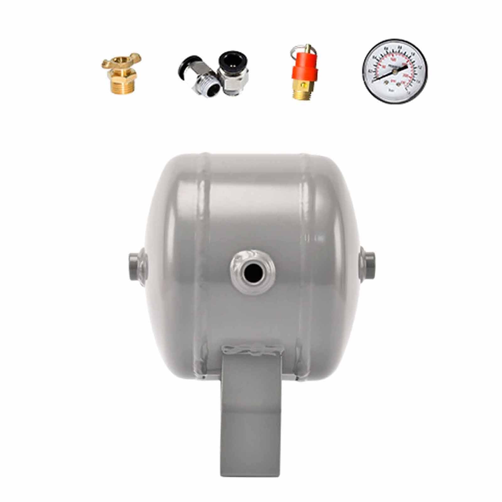 serbatoio aria 1 3 8 13 16 21 26 33 40 47 Gal Serbatoio orizzontale per compressori d'aria, Lunga durata Serbatoio per aria personalizzabile per il gas compresso, Grande serbatoio d'aria(3L/0.8Gal (St