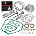 Engine Top End Rebuild Kit Oversize 0.25mm Piston & Ring Intake Exhaust Valve & Seal SPRING Gasket For Yamaha Pro Hauler 700 1000 YXP700A YXP1000A G21 G22 G23 G27 G28 YDR-A YTF-1 YTF-2 2001-2018