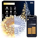 Brizled Smart Christmas Lights, 66FT 200 LED Warm...