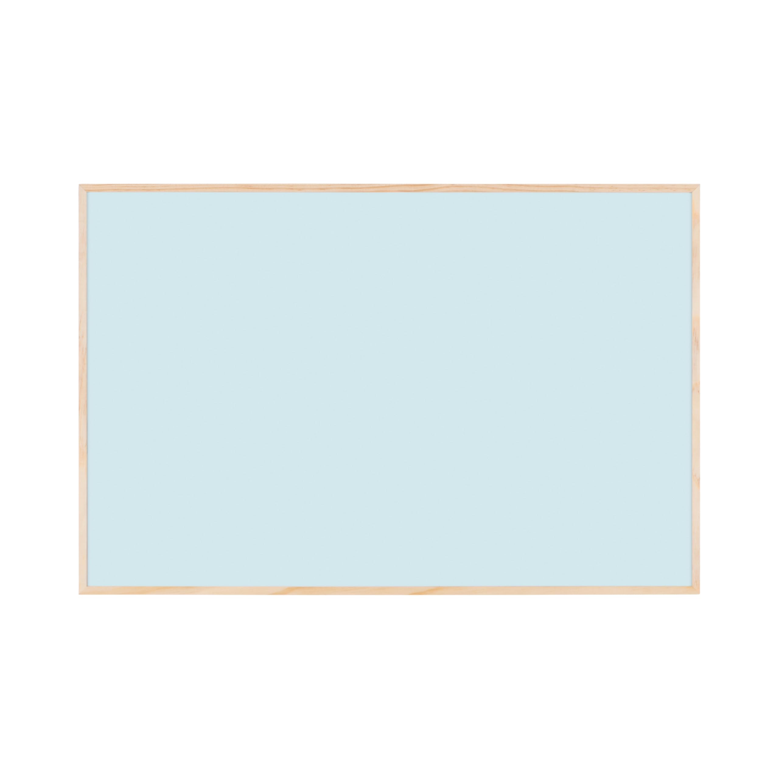 Bi-Office Tableau Magnétique Earth New Basic Sky, 58,5 x 38,5 cm, Surface en Acier Laqué, Cadre en Pin Naturel