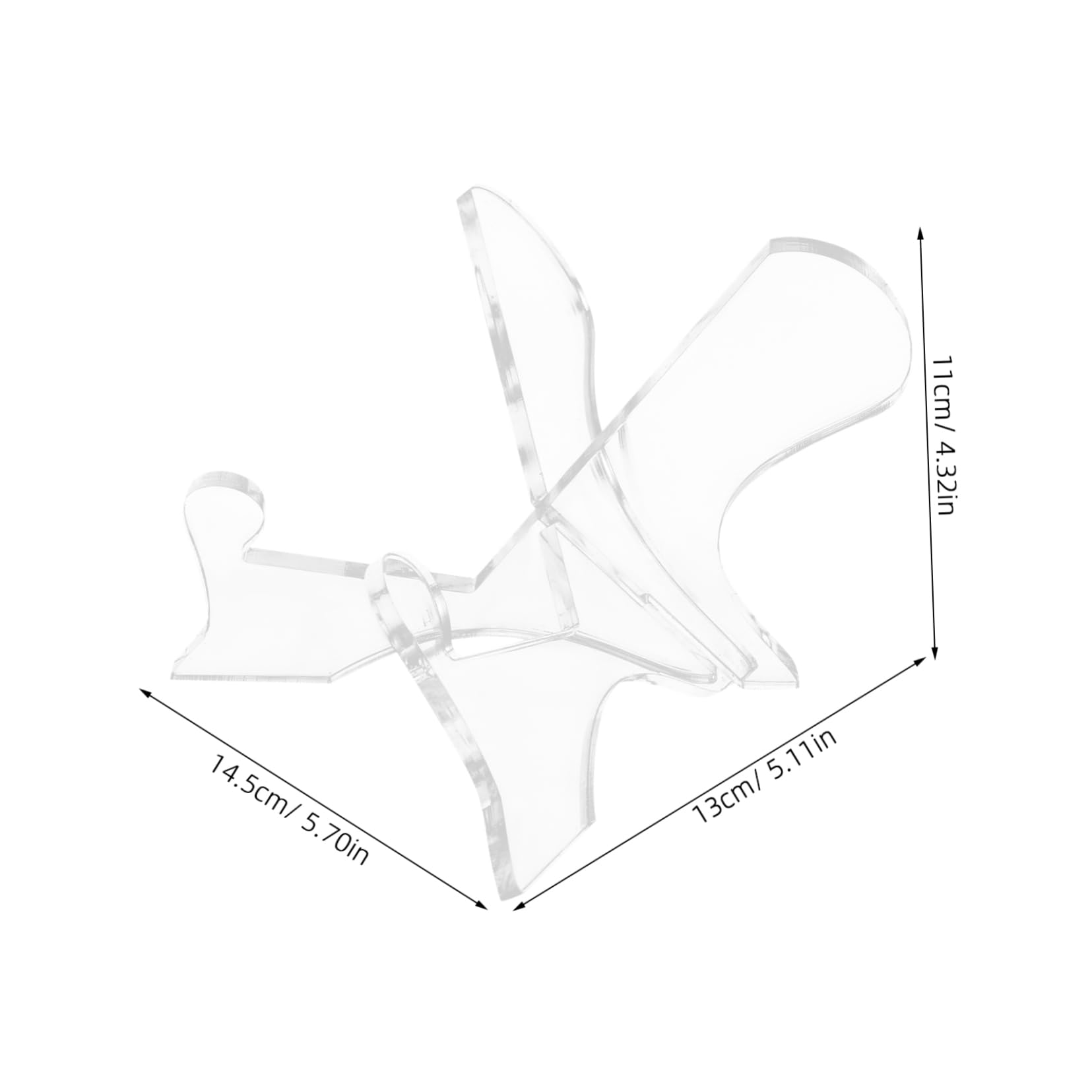 PRETYZOOM Adjustable Acrylic Book Stand Kitchen Recipe Book Holder Recipe Reading Rack