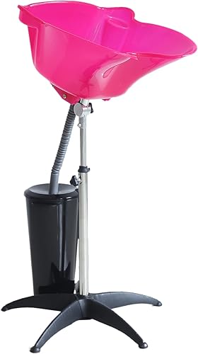 Cuenco de champú vertical extraíble portátil, cuenco de champú portátil, salón de spa, 10 litros de altura ajustable, lavabo de agua portátil para