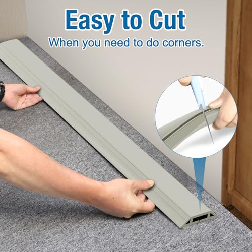 Image of Eapele Floor Cord Cover 10ft Cord Covers for Wires on Floor, Heavy Duty Extension Cord Cover, Rubber Floor Cable Cover, Prevent Trip Hazard for Sidewalk Home Office Outdoor or Indoor Settings