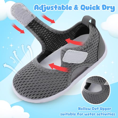 Image of Centipede Demon Toddler Water Shoes Boys Girls Swim Aqua Socks Barefoot Kids Water Sandals Quick Dry Breathable Lightweight for Beach Pool Waterpark