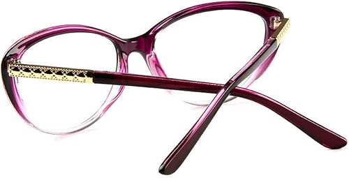 Miniatura 2 de COMPUTER Lentes transparentes ópticos con bloqueo de luz azul antifatiga con marco de ojo de gato (morado, transparente)