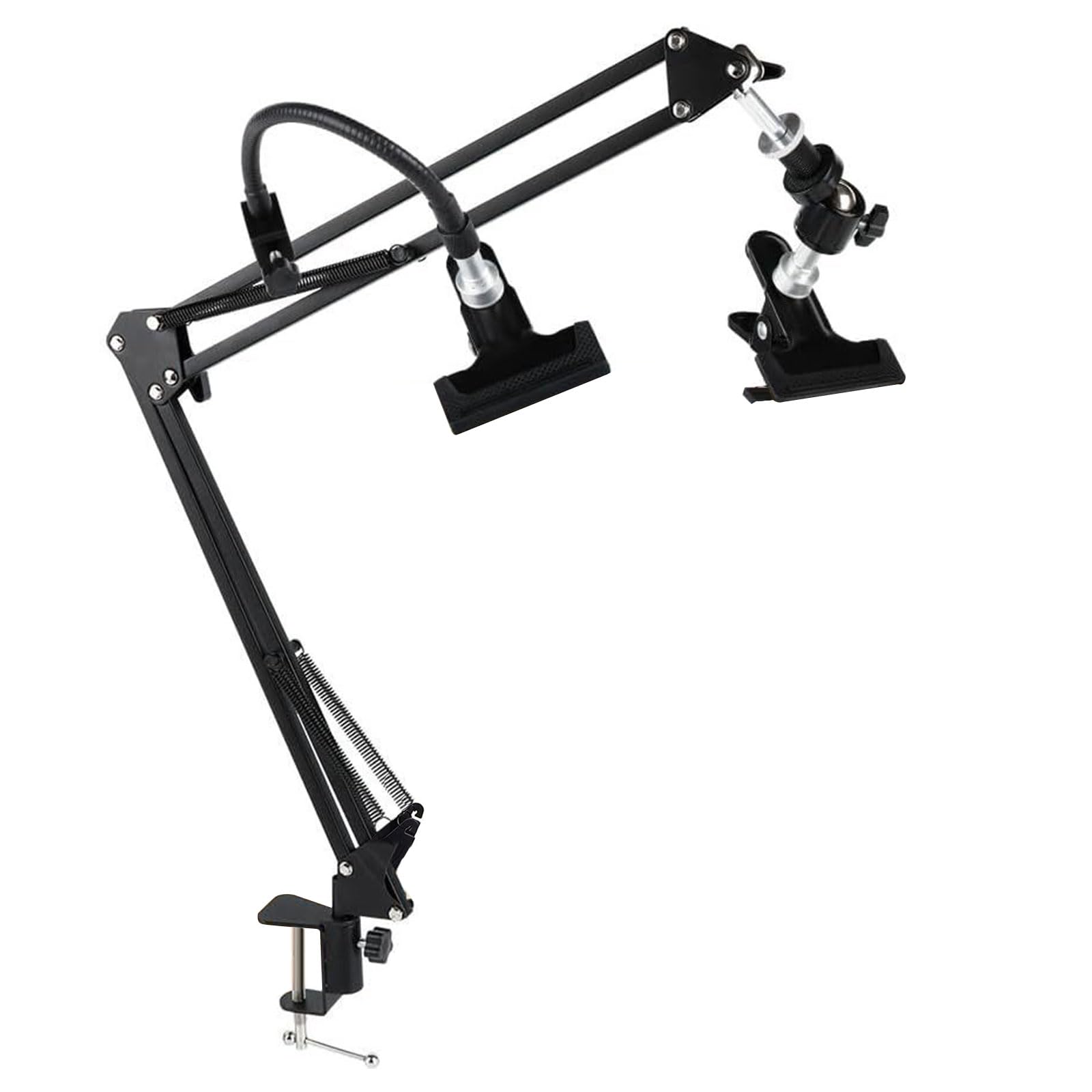 NEWFT Embroidery Hoop Holder Folding Metal Embroidery Hoop Stand 360 Rotated Stitching Stand for Needlepoint Craft Adjustable Metal Frame
