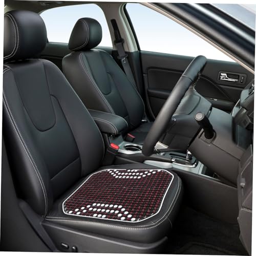 Coussin perles de bois siège auto anti-transpiration pour voyage - 4