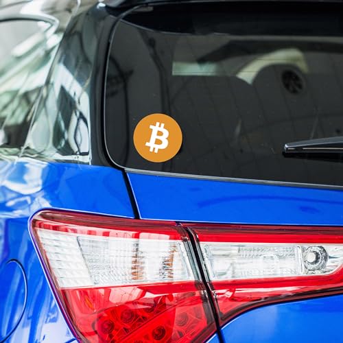 12 Pack Bitcoin Logo Sticker - BTC Bit Coin Crypto Vinyl Decal for Laptop Phone Car Small and Large (1" x 1" (12 Pack)) - Image 5