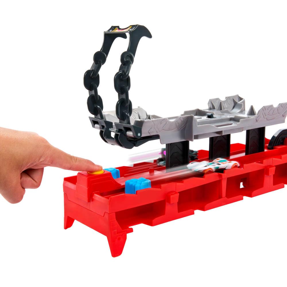 Hot Wheels City Toy Car Track Set, Ultimate Dual Dragon Transporter & 2 Die-Cast Cars, Large-Scale Dragon & Detachable Dragon, Stores 20+ Vehicles