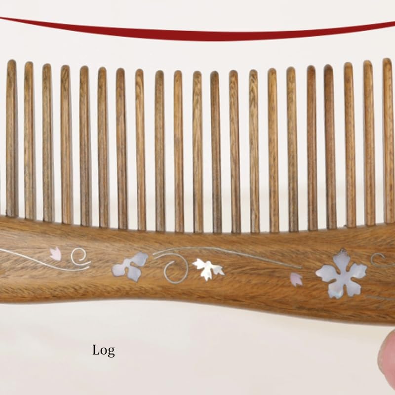 Log Wooden Comb Portable Household Hair Drying Women's