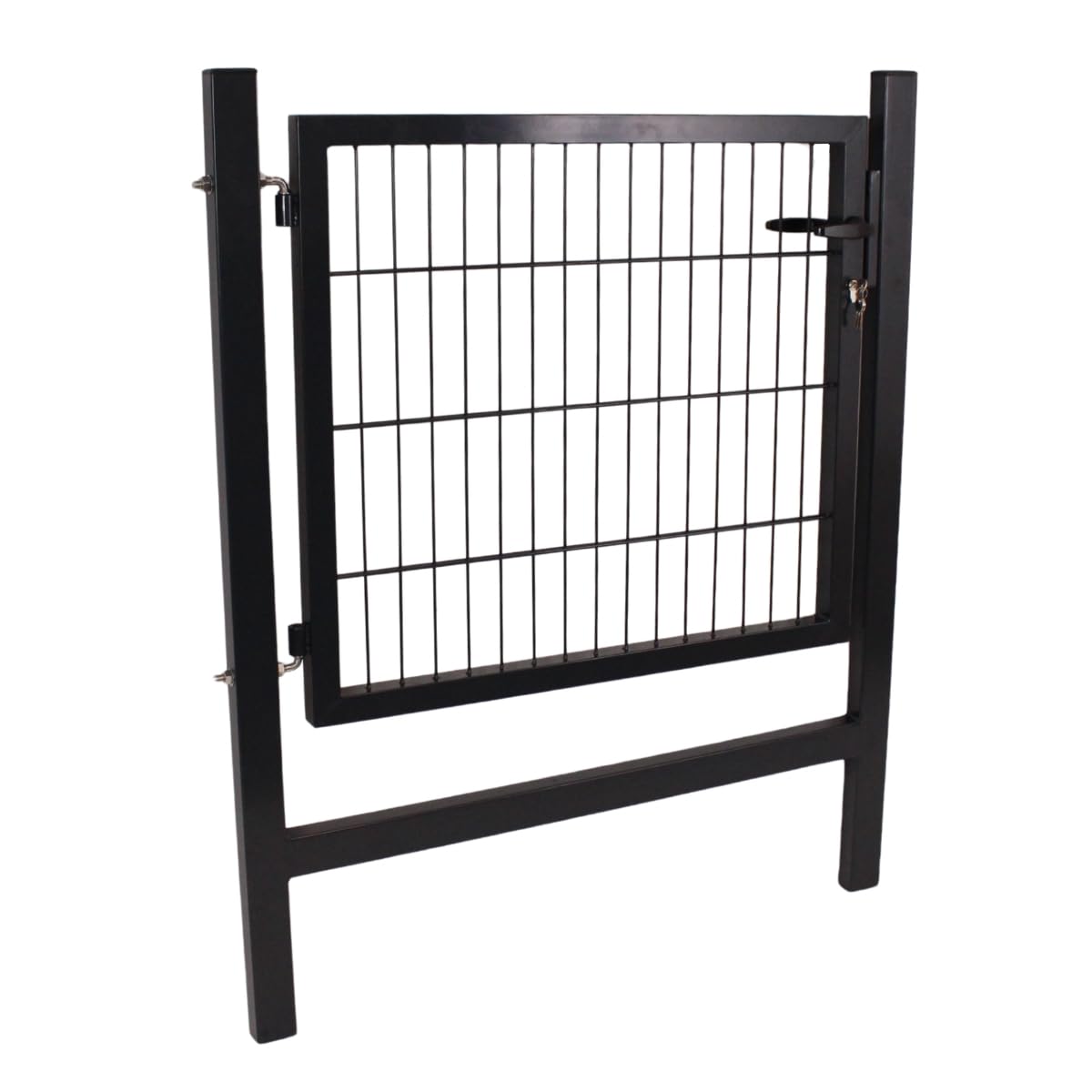 Gartentor Anthrazit RAL 7016 - Vormontierte Zauntür 100x120cm