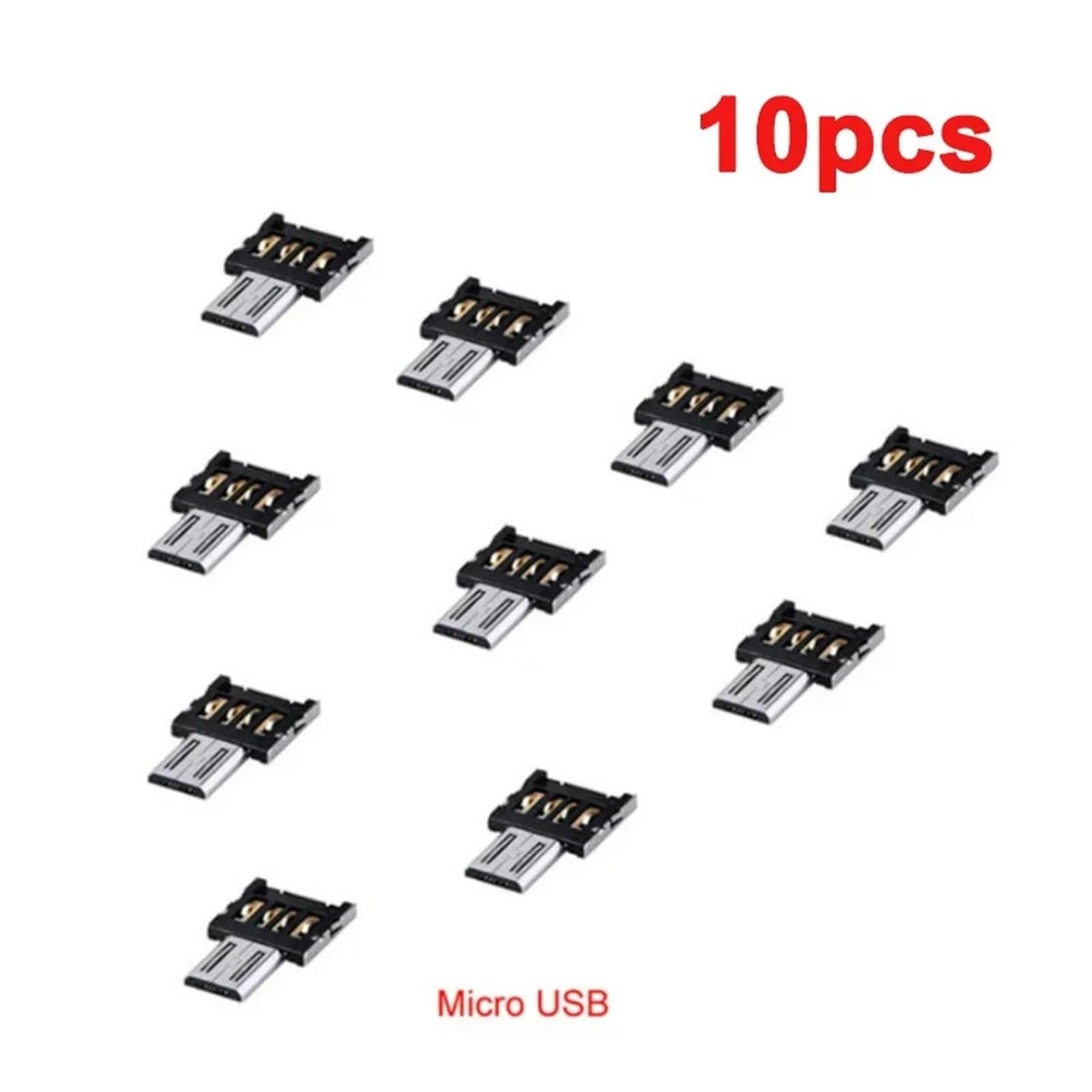 Adaptador USB C OTG tipo C a USB 2.0 hembra para MacBook (10 puertos micro USB)