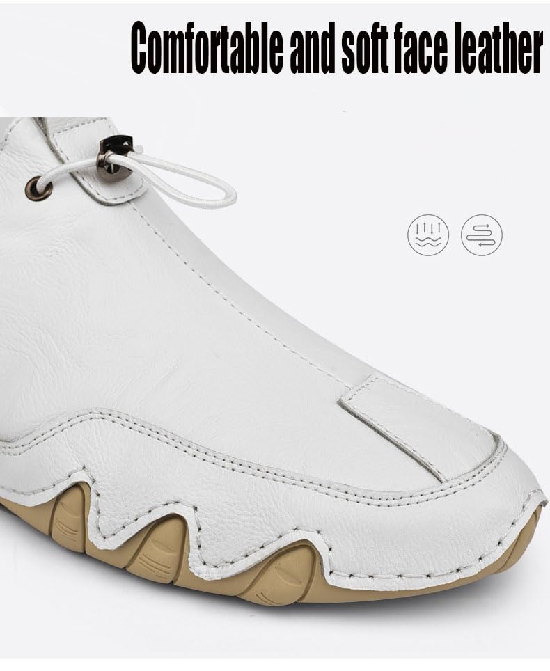 Men's Genuine Leather Loafer Shoes Slip On Soft Walking Driving Shoes Non-Slip Breathable Sports Shoes Fashion Lace Up Dress Shoes2