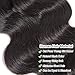 Lemeiily Human Hair Bundles 16 18 20 Inch Body Wave Bundles Human Hair 100% Unprocessed Brazilian Virgin Hair Quick Weave Deals Real Human Hair Extensions Natural Black