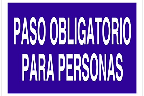 Plimpo Señal Poliestireno 420X297 Paso Obligatorio Para Personas En Oferta Cofan O25Tpl420297 Señal Poliestireno, 420 X 297 Mm